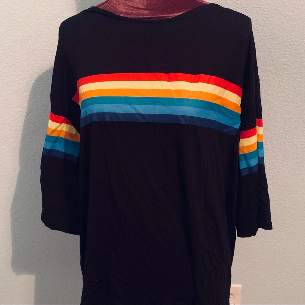 NWOT Rainbow Top - Size 18